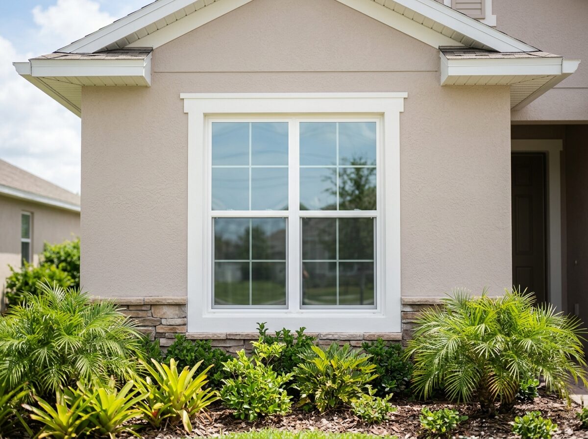 New Andersen double-hung window installation